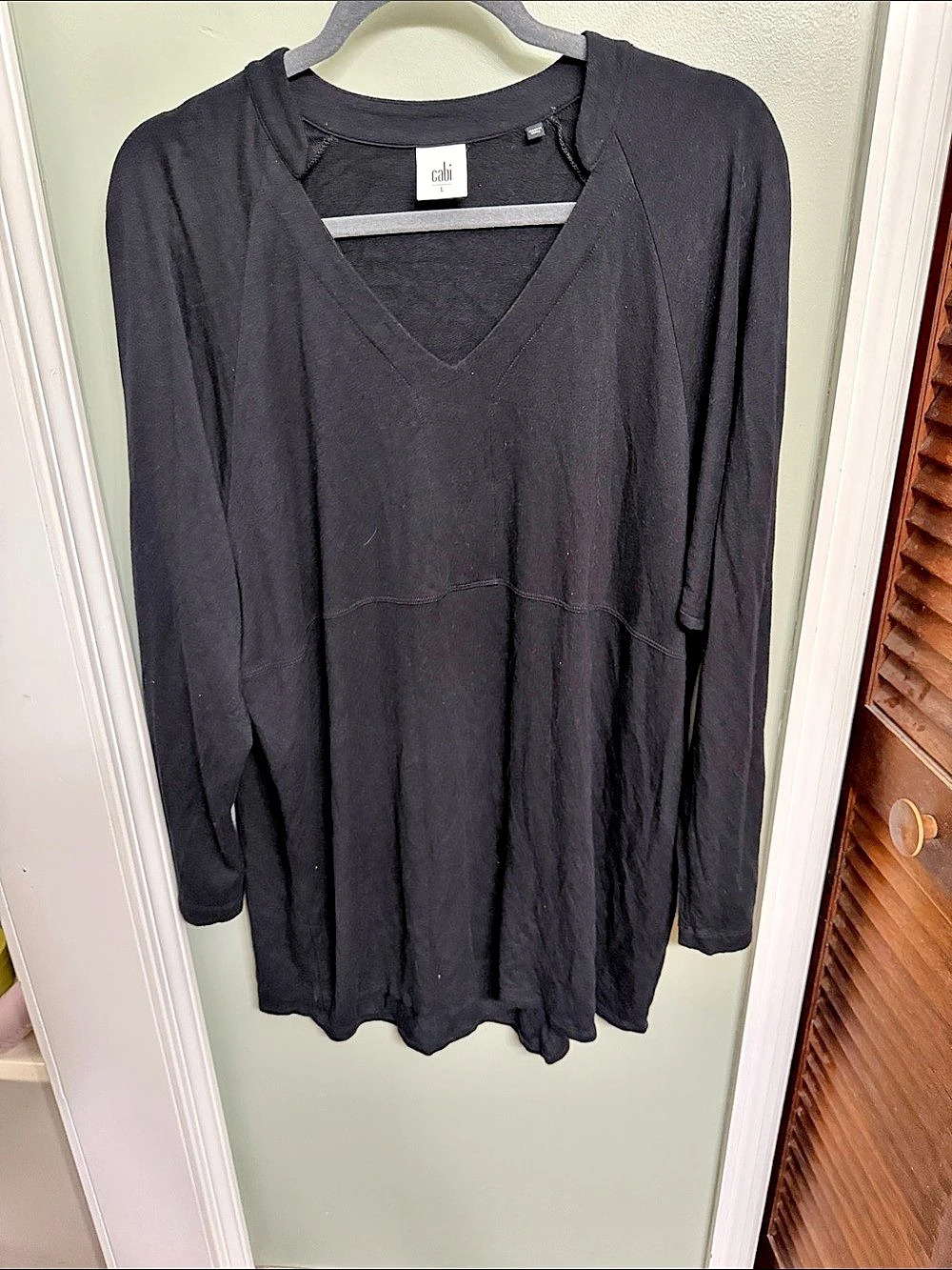 Cabi Style 3415 Long Sleeve Tunic Black Large